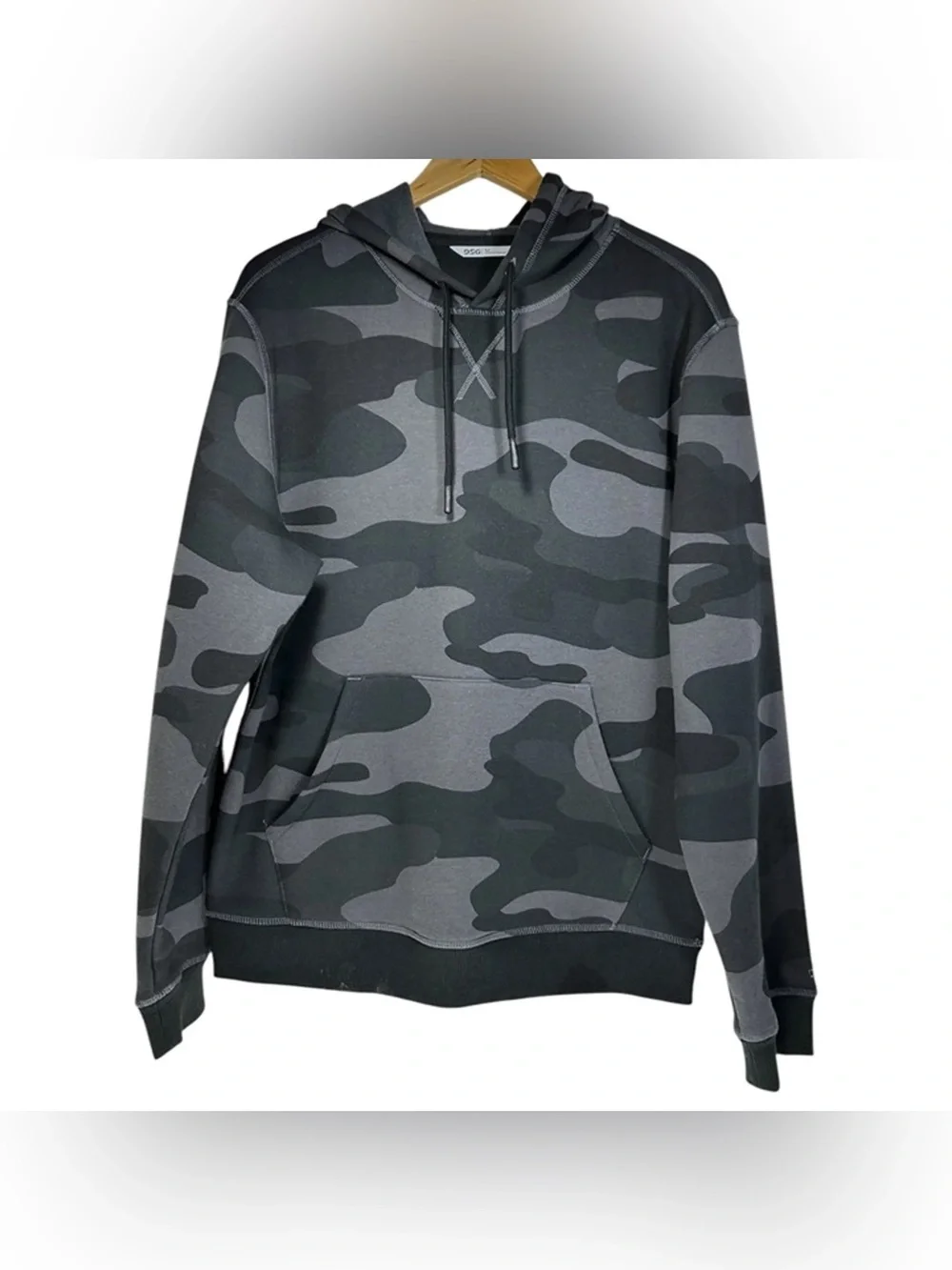 mens DSG grey black camo hoodie